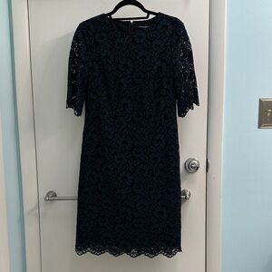 American Living Navy Lace Midi Dress